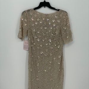 ADRIALLA PAPELL Petaluma Sequin Flower Dress
